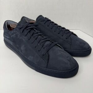 Oliver Cabell Low 1 Navy Nubuck Italian Sneakers Shoes - Size US 12 / EU 45